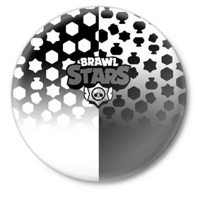 Значок с принтом BRAWL STARS в Новосибирске,  металл | круглая форма, металлическая застежка в виде булавки | android | brawl stars | games | mobile game | stars | игры | мобильные игры