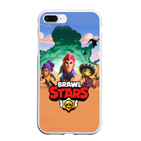 Чехол для iPhone 7Plus/8 Plus матовый с принтом BRAWL STARS в Новосибирске, Силикон | Область печати: задняя сторона чехла, без боковых панелей | 8 bit | 8 бит | bibi | brawl stars | crow | el brown | leon | leon shark | max | mr.p | sally leon | shark | stars | virus | werewolf | акула | биби | вирус | ворон | леон | оборотень | пингвин