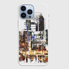 Чехол для iPhone 13 Pro Max с принтом Мегаполис в Новосибирске,  |  | art | center | city | metropolis | paints | people | skyscraper | skyscrapers | street | style | watercolor | акварель | высотка | город | искусство | краски | люди | мегаполис | стиль | улица | уличный | центр