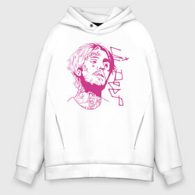 Мужское худи Oversize хлопок с принтом Lil Peep в Новосибирске, френч-терри — 70% хлопок, 30% полиэстер. Мягкий теплый начес внутри —100% хлопок | боковые карманы, эластичные манжеты и нижняя кромка, капюшон на магнитной кнопке | crybaby | gustav elijah ahr | hellboy | lil peep | lilpeep | peep | rap | густав элайджа ар | лил пип | рэп | хип хоп | эмо рэп