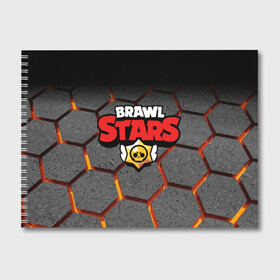 Альбом для рисования с принтом Brawl Stars Hex в Новосибирске, 100% бумага
 | матовая бумага, плотность 200 мг. | Тематика изображения на принте: brawl | brawl st | brawl stars | colt | hexagon | logo | map | mobo | pattern | poco | shelly | stars | бравл | игра | игры | карта | кольт | лого | мобильные игры | патерн | паттерн | поко | соты | старс | шелли