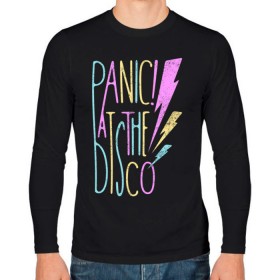 Мужской лонгслив хлопок с принтом Panic! At the Disco в Новосибирске, 100% хлопок |  | panic | panic at the disco | patd | группа | музыка | райан росс | рок