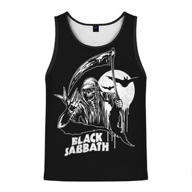 Мужская майка 3D с принтом Black Sabbath в Новосибирске, 100% полиэстер | круглая горловина, приталенный силуэт, длина до линии бедра. Пройма и горловина окантованы тонкой бейкой | Тематика изображения на принте: black sabbath | hard rock | heavy metal | блэк сабат | группы | метал | музыка | оззи осборн | рок | хард рок | хэви метал