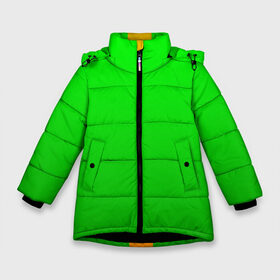 Зимняя куртка для девочек 3D с принтом BRAWL STARS LEON в Новосибирске, ткань верха — 100% полиэстер; подклад — 100% полиэстер, утеплитель — 100% полиэстер. | длина ниже бедра, удлиненная спинка, воротник стойка и отстегивающийся капюшон. Есть боковые карманы с листочкой на кнопках, утяжки по низу изделия и внутренний карман на молнии. 

Предусмотрены светоотражающий принт на спинке, радужный светоотражающий элемент на пуллере молнии и на резинке для утяжки. | brawl stars | bull | colt | crow | leon | stars | берли | бо | брок | ворон | джесси | динамайк | дэррил | кольт | леон | мортис | нита | пайпер | пенни | поко | пэм | рикошет | спайк | фрэнк | шелли | эль примо