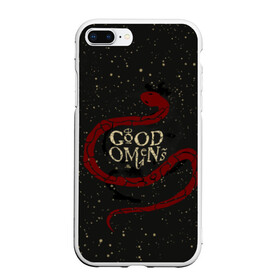 Чехол для iPhone 7Plus/8 Plus матовый с принтом Змея Good Omens в Новосибирске, Силикон | Область печати: задняя сторона чехла, без боковых панелей | evil | good | good omens | азирафель | ангел | благие намерения | гуд оменс | демон | добро | зло | змея | кроули