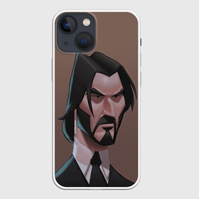 Чехол для iPhone 13 mini с принтом Фортнайт Уик в Новосибирске,  |  | john wick 3 | keanu reeves | parabellum | джон вик | джон уик 3 | киану ривз | фортнайт