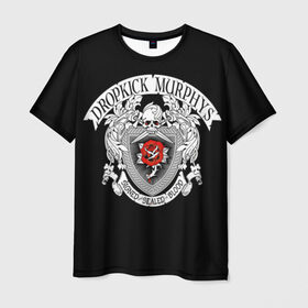 Мужская футболка 3D с принтом Dropkick Murphys в Новосибирске, 100% полиэфир | прямой крой, круглый вырез горловины, длина до линии бедер | celtic punk | dropkick murphys | hardcore | oi | punk | группы | кельтский панк | музыка | панк | рок | стрит панк | фолк панк
