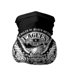 Бандана-труба 3D с принтом Eagles of Death Metal в Новосибирске, 100% полиэстер, ткань с особыми свойствами — Activecool | плотность 150‒180 г/м2; хорошо тянется, но сохраняет форму | 