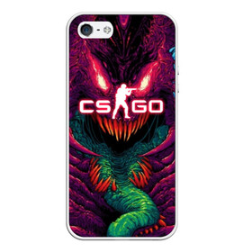 Чехол для iPhone 5/5S матовый с принтом CS GO Hyper Beast в Новосибирске, Силикон | Область печати: задняя сторона чехла, без боковых панелей | Тематика изображения на принте: 2019 | computer game | counter strike | cs | cs go | csgo | dota | dota2 | game | howl | hyperbeast | warning | автомат | вой | го | игрок | компьютерная игра | контр страйк | контра | кс | оружие | турнир