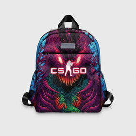 Детский рюкзак 3D с принтом CS GO Hyper Beast в Новосибирске, 100% полиэстер | лямки с регулируемой длиной, сверху петелька, чтобы рюкзак можно было повесить на вешалку. Основное отделение закрывается на молнию, как и внешний карман. Внутри дополнительный карман. По бокам два дополнительных кармашка | Тематика изображения на принте: 2019 | computer game | counter strike | cs | cs go | csgo | dota | dota2 | game | howl | hyperbeast | warning | автомат | вой | го | игрок | компьютерная игра | контр страйк | контра | кс | оружие | турнир