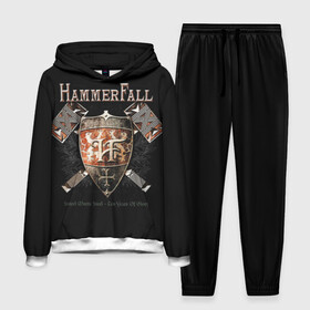 Мужской костюм 3D (с толстовкой) с принтом HammerFall в Новосибирске,  |  | Тематика изображения на принте: hammerfall | heavy metal | metal | группа | метал | музыка | пауэр метал | рок | хэви метал