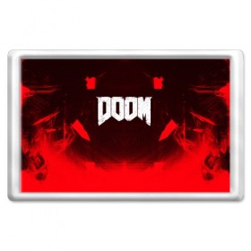 Магнит 45*70 с принтом DOOM в Новосибирске, Пластик | Размер: 78*52 мм; Размер печати: 70*45 | 