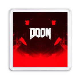 Магнит 55*55 с принтом DOOM в Новосибирске, Пластик | Размер: 65*65 мм; Размер печати: 55*55 мм | 