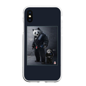 Чехол для iPhone XS Max матовый с принтом PANDA в Новосибирске, Силикон | Область печати: задняя сторона чехла, без боковых панелей | glory | guruma | judo | kata otoshi | m 1 | ufc | бой | борьба | дзюдзюцу | дзюдо | кимоно | мотивация | мягкий | приемы | путь | сила | скорость | спорт | стиль | татами | япония