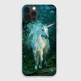 Чехол для iPhone 12 Pro Max с принтом Единорог в Новосибирске, Силикон |  | animal | beautiful | blue | fantasy | green | hooves | horn | horse | magi | mushrooms | nature | night | unicorn | white | белый | волшебство | грибы | грива | единорог | животное | зеленый | иллюстрация | копыта | лес | лошадь | мифология | но