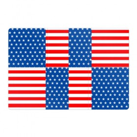 Магнитный плакат 3Х2 с принтом США в Новосибирске, Полимерный материал с магнитным слоем | 6 деталей размером 9*9 см | flag | stars | usa | usa flag | америка | американский флаг | звезды | надписи | полосы | сша | флаг | флаг сша