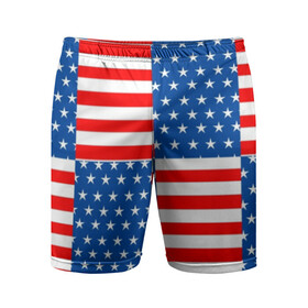 Мужские шорты спортивные с принтом США в Новосибирске,  |  | Тематика изображения на принте: flag | stars | usa | usa flag | америка | американский флаг | звезды | надписи | полосы | сша | флаг | флаг сша