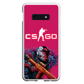 Чехол для Samsung S10E с принтом CS GO Hyper Beast в Новосибирске, Силикон | Область печати: задняя сторона чехла, без боковых панелей | 2019 | computer game | counter strike | cs | cs go | csgo | dota | dota2 | game | howl | hyperbeast | warning | автомат | вой | го | игрок | компьютерная игра | контр страйк | контра | кс | оружие | турнир