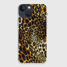 Чехол для iPhone 13 mini с принтом Шкура леопарда в Новосибирске,  |  | animal | cheeky | dangerous | leopard | nature | pattern | predator | skin | spots | wild | дерзкий | дикий | животное | леопард | опасный | природа | пятна | узор | хищник