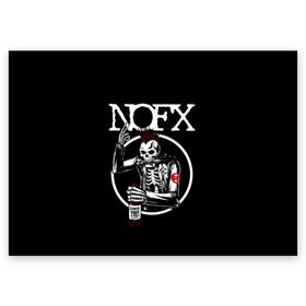 Поздравительная открытка с принтом NOFX в Новосибирске, 100% бумага | плотность бумаги 280 г/м2, матовая, на обратной стороне линовка и место для марки
 | hardcore | nofx | punk | группы | музыка | панк | панк рок | рок | ска панк | скейт панк