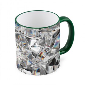 Кружка с принтом Бриллиантовый блеск в Новосибирске, керамика | ёмкость 330 мл | Тематика изображения на принте: cut | diamond | gem | glitter | jewel | kaleidoscope | luxury | shine | sparkle | white | алмаз | белый | блеск | бриллиант | диамант | драгоценность | драгоценный камень | калейдоскоп | люкс | огранка | роскошь | сверкать | сияние