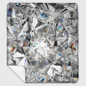 Плед с рукавами с принтом Бриллиантовый блеск в Новосибирске, 100% полиэстер | Закругленные углы, все края обработаны. Ткань не мнется и не растягивается. Размер 170*145 | Тематика изображения на принте: cut | diamond | gem | glitter | jewel | kaleidoscope | luxury | shine | sparkle | white | алмаз | белый | блеск | бриллиант | диамант | драгоценность | драгоценный камень | калейдоскоп | люкс | огранка | роскошь | сверкать | сияние