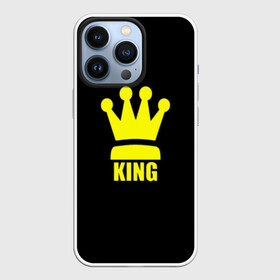 Чехол для iPhone 13 Pro с принтом King в Новосибирске,  |  | Тематика изображения на принте: king | король | корона | прикол | шахматы