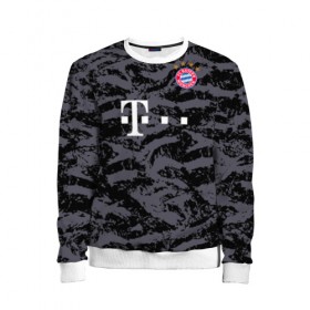 Детский свитшот 3D с принтом Bayern away gk 18-19 в Новосибирске, 100% полиэстер | свободная посадка, прямой крой, мягкая тканевая резинка на рукавах и понизу свитшота | bayern | champions league | germany | munchen | бавария | германия | левандовски | лига чемпинов | мюнхен | нойер | рибери | роббен