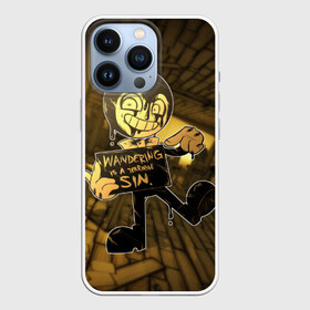 Чехол для iPhone 13 Pro с принтом Bendy And The Ink Machine (42) в Новосибирске,  |  | Тематика изображения на принте: bendy | bendy and the ink machine | devil | game | horror | ink | mask | бенди | бенди и чернильная машина | краска | чернила