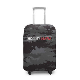 Чехол для чемодана 3D с принтом HOCKEY MAFIA  в Новосибирске, 86% полиэфир, 14% спандекс | двустороннее нанесение принта, прорези для ручек и колес | camo | hockey | sport | камуфляж | милитари | надписи | сборная хоккея | символика | спорт | спортсмен | форма | хоккей | чемпионат