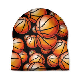 Шапка 3D с принтом Баскетбольные мячи в Новосибирске, 100% полиэстер | универсальный размер, печать по всей поверхности изделия | Тематика изображения на принте: activity | ball | basketball | black | brightness | brown | circle | color | game | illustration | orange | sport | victory | yellow | активность | апельсиновый | баскетбол | желтый | игра | иллюстрация | коричневый | круг | мяч | оранжевый | победа | спо