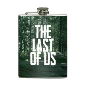 Фляга с принтом THE LAST OF US в Новосибирске, металлический корпус | емкость 0,22 л, размер 125 х 94 мм. Виниловая наклейка запечатывается полностью | gamer | player | stels | the last of us | the last of us part 2 | бегун | джоэл | каннибалы | охотники | сталкер | топляк | цикады | щелкун | элли