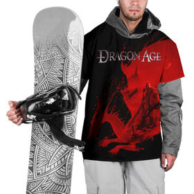 Накидка на куртку 3D с принтом Dragon Age в Новосибирске, 100% полиэстер |  | dragon age | gamer | grey wardens | inquisition | игры | инквизиция | компьютерные игры | серые стражи