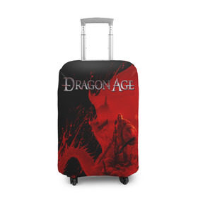Чехол для чемодана 3D с принтом Dragon Age в Новосибирске, 86% полиэфир, 14% спандекс | двустороннее нанесение принта, прорези для ручек и колес | dragon age | gamer | grey wardens | inquisition | игры | инквизиция | компьютерные игры | серые стражи