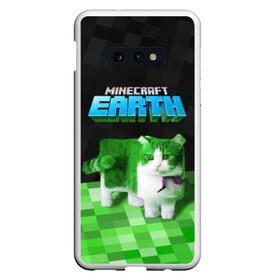 Чехол для Samsung S10E с принтом Minecraft EARTH - Котик в Новосибирске, Силикон | Область печати: задняя сторона чехла, без боковых панелей | craft | creeper | earth | game | green | logo | mine | minecraft | mobile | online | world | зеленый | земля | зомби | игра | крипер | лого | майкрафт | майнкрафт | мир | мобайл | онлайн | планета | синий | текстура