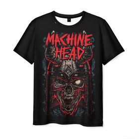 Мужская футболка 3D с принтом Machine Head в Новосибирске, 100% полиэфир | прямой крой, круглый вырез горловины, длина до линии бедер | heavy metal | machine head | metal | грув метал | группы | метал | музыка | рок | трэш метал | хэви метал