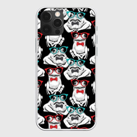 Чехол для iPhone 12 Pro Max с принтом Лягушки в очках в Новосибирске, Силикон |  | black | bow | cool | fauna | frog | funny | green | kva | muzzle | red | toad | white | бантик | белый | жаба | зеленый | ква | красный | лягушка | очки | прикольно | смешно | фауна | черный