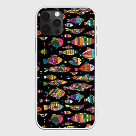 Чехол для iPhone 12 Pro Max с принтом Разноцветные рыбы в Новосибирске, Силикон |  | Тематика изображения на принте: abstraction | art | bright | colorful | cool | fin | fish | funny | tail | water | абстракция | арт | вода | плавник | прикольно | разноцветный | рыба | смешно | хвост | яркий