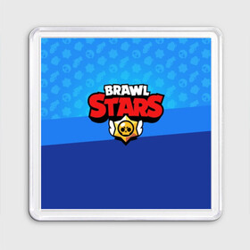 Магнит 55*55 с принтом BRAWL STARS в Новосибирске, Пластик | Размер: 65*65 мм; Размер печати: 55*55 мм | brawl | bull | colt | crow | el primo | game | games | leon | moba | online | penny | poco | shelly | spike | star | stars | wanted | брав | бравл | браво | звезда | звезды | игра | игры | лого | моба | онлайн | старс