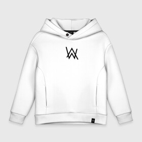 Детское худи Oversize хлопок с принтом ALAN WALKER в Новосибирске, френч-терри — 70% хлопок, 30% полиэстер. Мягкий теплый начес внутри —100% хлопок | боковые карманы, эластичные манжеты и нижняя кромка, капюшон на магнитной кнопке | alan walker | aw | electro | electro music | music | алан уокер | музыка | музыкант | электро | электронная музыка