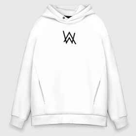 Мужское худи Oversize хлопок с принтом ALAN WALKER в Новосибирске, френч-терри — 70% хлопок, 30% полиэстер. Мягкий теплый начес внутри —100% хлопок | боковые карманы, эластичные манжеты и нижняя кромка, капюшон на магнитной кнопке | Тематика изображения на принте: alan walker | aw | electro | electro music | music | алан уокер | музыка | музыкант | электро | электронная музыка