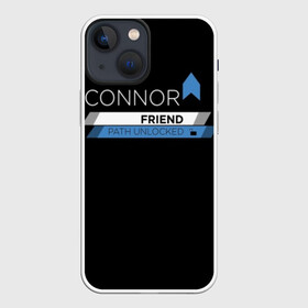 Чехол для iPhone 13 mini с принтом CONNOR FRIEND в Новосибирске,  |  | 2038 | become | connor | dbh | dbhpk19 | gavin reed | human | quantic | reed | reed900 | rk800 | rk900 | андроид | девиант | детройт | кара | квест | коннор | маркус