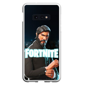 Чехол для Samsung S10E с принтом Fortnite The Reaper в Новосибирске, Силикон | Область печати: задняя сторона чехла, без боковых панелей | 2019 | armor | armour | cybersport | esport | fortnite | game | john wick | llama | logo | броня | джон уик | игра | киберспорт | лама | симулятор строительства | строительство | фортнайт | черный