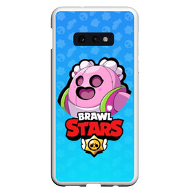 Чехол для Samsung S10E с принтом Sakura Spike - BRAWL STARS в Новосибирске, Силикон | Область печати: задняя сторона чехла, без боковых панелей | brawl | bull | colt | crow | el primo | game | games | leon | moba | online | penny | poco | sakura | shelly | spike | star | stars | wanted | брав | бравл | браво | звезда | звезды | игра | игры | онлайн | старс