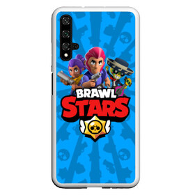 Чехол для Honor 20 с принтом BRAWL STARS в Новосибирске, Силикон | Область печати: задняя сторона чехла, без боковых панелей | android | brawl stars | bull | colt | games | mobile game | stars | берли | бо | брок | ворон | джесси | динамайк | дэррил | игры | кольт | леон | мобильные игры | мортис | нита | пайпер | пенни | поко | пэм | рикошет | спайк | тара | фрэн