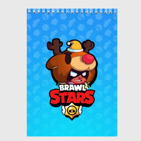 Скетчбук с принтом Nita - BRAWL STARS в Новосибирске, 100% бумага
 | 48 листов, плотность листов — 100 г/м2, плотность картонной обложки — 250 г/м2. Листы скреплены сверху удобной пружинной спиралью | brawl | bull | colt | crow | el primo | game | games | leon | moba | nita | online | penny | poco | shelly | spike | star | stars | wanted | брав | бравл | браво | звезда | звезды | игра | игры | онлайн | старс