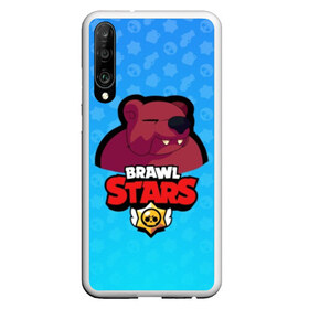 Чехол для Honor P30 с принтом Bear - BRAWL STARS в Новосибирске, Силикон | Область печати: задняя сторона чехла, без боковых панелей | bear | brawl | bull | colt | crow | el primo | game | games | leon | moba | online | penny | poco | shelly | spike | star | stars | wanted | брав | бравл | браво | звезда | звезды | игра | игры | моба | онлайн | старс