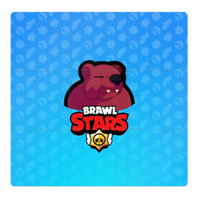 Магнитный плакат 3Х3 с принтом Bear - BRAWL STARS в Новосибирске, Полимерный материал с магнитным слоем | 9 деталей размером 9*9 см | Тематика изображения на принте: bear | brawl | bull | colt | crow | el primo | game | games | leon | moba | online | penny | poco | shelly | spike | star | stars | wanted | брав | бравл | браво | звезда | звезды | игра | игры | моба | онлайн | старс