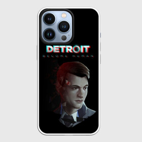 Чехол для iPhone 13 Pro с принтом Detroit: Become Human. в Новосибирске,  |  | become human | connor | dbh | dbhpk19 | detroit | detroit city | glitch | абстракция | геометрия | детройт | игра | коннор | надпись | стать человеком | текстура | треугольник | треугольники