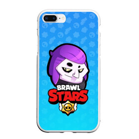 Чехол для iPhone 7Plus/8 Plus матовый с принтом Mortis - BRAWL STARS в Новосибирске, Силикон | Область печати: задняя сторона чехла, без боковых панелей | brawl | bull | colt | crow | el primo | game | games | leon | moba | mortis | online | penny | poco | shelly | spike | star | stars | wanted | брав | бравл | браво | звезда | звезды | игра | игры | моба | онлайн | старс